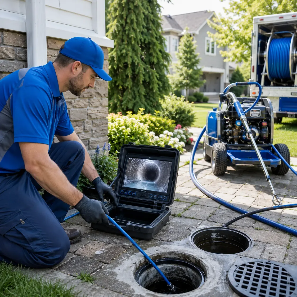 Outdoor drain cleaning professionals serving Olmstedville, NY
