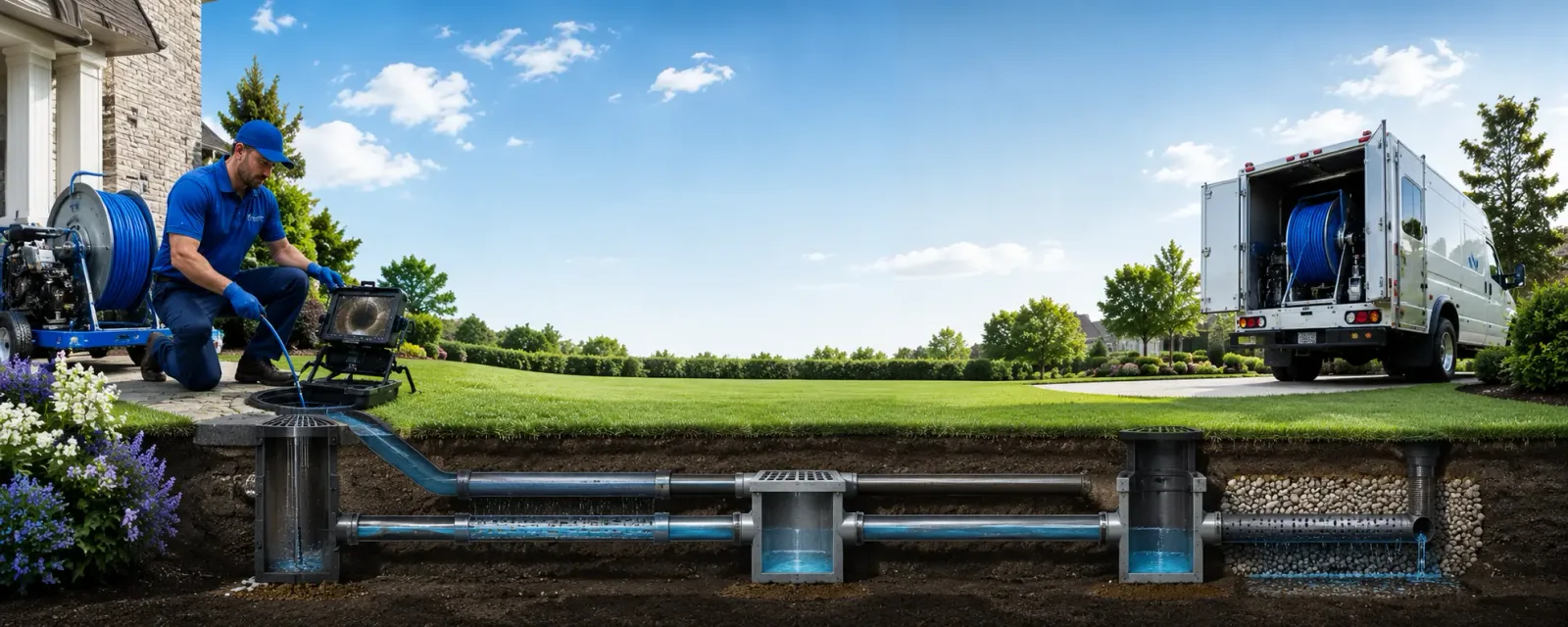 Outdoor drain cleaning information for Olmstedville, NY